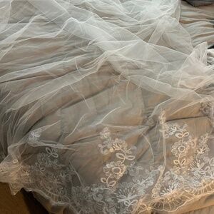 Cathedral Bridal Veil - Floral Sparkles